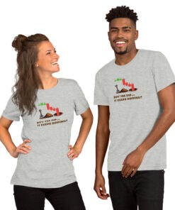 Buy The Dip T-Shirt | 8-Bit Meme Tee | Funny Gift for Traders & Investors