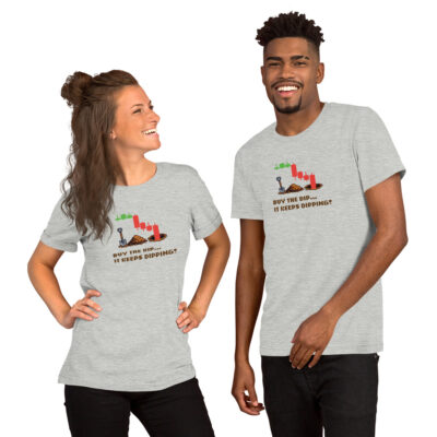 Buy The Dip T-Shirt | 8-Bit Meme Tee | Funny Gift for Traders & Investors